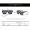 (white frame blue mercury) Sunglasses Oversized Styles Bold Modern Frames Multiple Colors 5