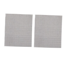 2Pcs NonStick BBQ Grill Mesh Mat 40x30cm HeatResistant Reusable Outdoor Barbecue Cooking Set