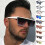 (Leather box + mirror cloth) Sunglasses Oversized Styles Bold Modern Frames Multiple Colors 2