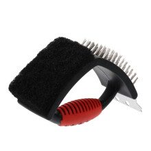 Ergonomic Grill Cleaning Brush with Durable Steel Bristles, HeavyDuty Grease Removal for Oven and BBQ