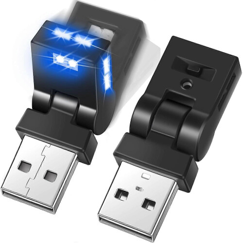 4 Pcs Mini USB LED Light Car LED Interior Lighting 5v RGB Portable Ambient