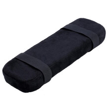Office Chair Armrest Pads with Memory Foam for Extra Cushioning Comfort, Universal Fit Black Cover