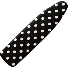 Resistant Ironing Board Cover and Pad with Polka Dot, Hook and Loop 15x54