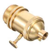 Vintage Lamp Socket E26 Holder with Knob Switch Retro Industrial Light Bulb Base for DIY Pendant Lights