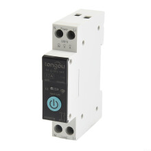 WiFi Smart Circuit Breaker 16A DIN Rail Switch with Tuya App Control and RealTime Load Monitoring