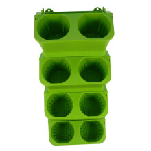 4pcs Self Watering Wall Planter with Automatic Drip Irrigation, Vertical Space Saving Pots for Indoor Outdoor Balcony Gardens