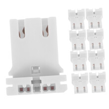 10pcs Heat Resistant Fluorescent Lamp Holder, LED Tube Compatible Socket Base for Home and Office Lighting Replacement