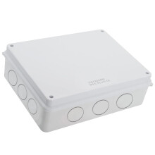 IP65 Waterproof Junction Box 255 x 200 x 80 mm ABS Outdoor Enclosure White 1 Pcs