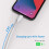 6 inch iPhone Charge Cable Short, 0.5ft 5Pack USB to Lightning Cord for Fast 3