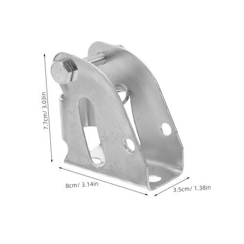 2 Sets Foldable Platform Truck Handle Brackets Heavy Duty Iron Mount Base for Flatbed Carts 1