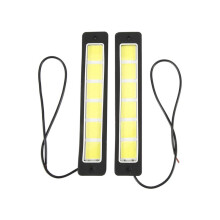 2Pcs Super Bright LED Daytime Running Lights Car Driving Fog Lamp Waterproof Flexible DRL COB LED Strip 190X35Mm 12V