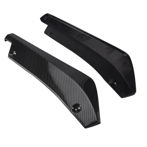 2 x Car Carbon Fiber Rear Bumper Lip Diffuser Splitter Protector 1
