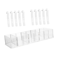 Cable Organizer Box for Desk with Cable Ties, Cord Management Box for Tidy Home Office Workspace