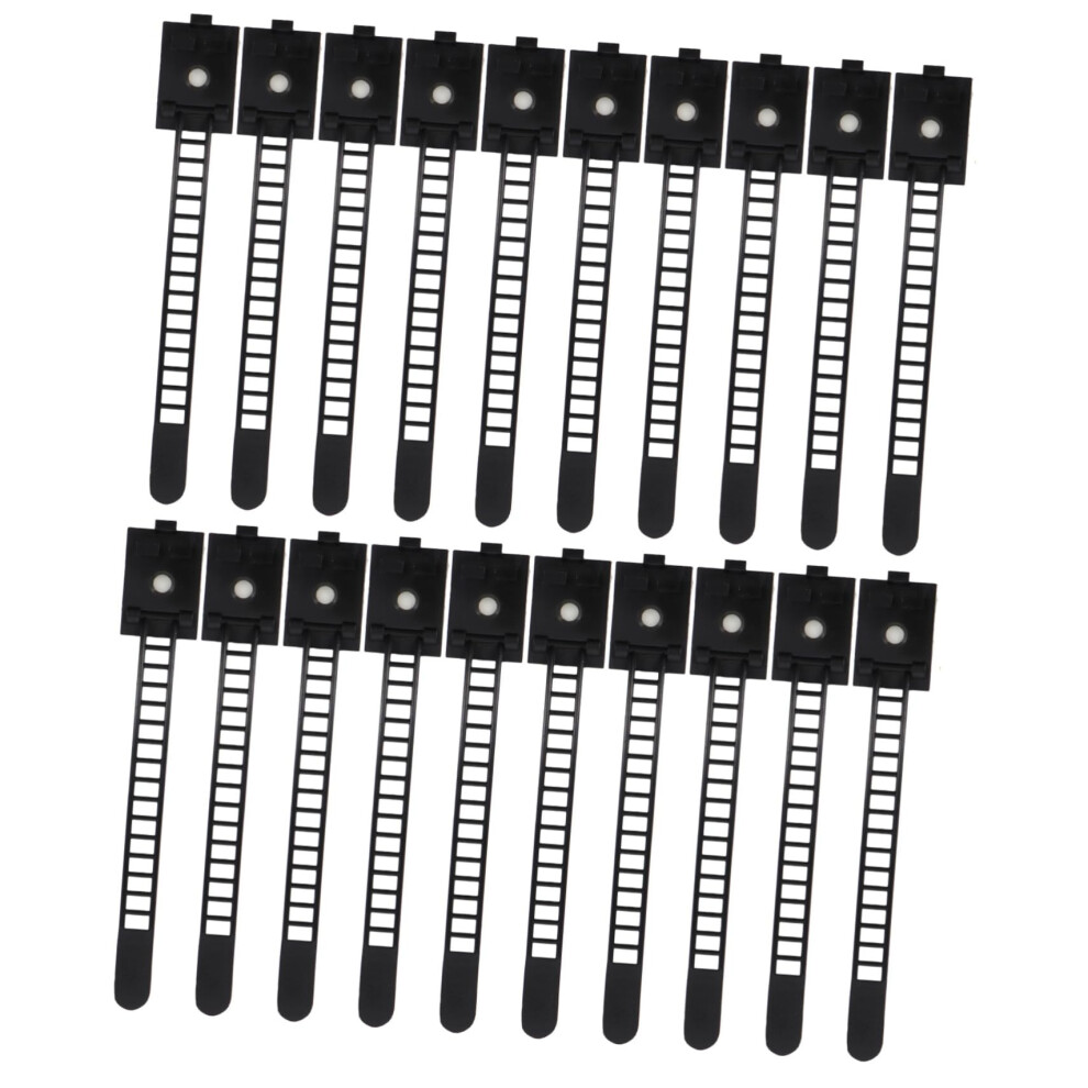 50Pcs Cable Management Clips Self Adhesive With Durable Nylon Ties For Wall Mount And Desk Organizer 9330225658337