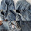 Women Oversized Denim Jacket Embroidered Pearls- Beading Jeans Coat  S 3