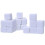 50Pcs 16mm/18mm Blanks Dice White Cubes Blanks Dice Set Classroom Board Game 1