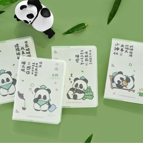 4PC A7 Cute Portable Notebook for Students, Durable EVA Cover Mini Notepad with Smooth Writing Paper 2