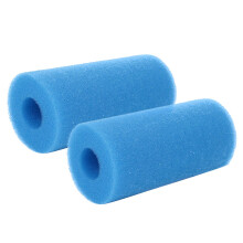 2 Pack Reusable Pool Filter Sponge Type A Blue Washable Foam Cartridge Effective Debris Capture