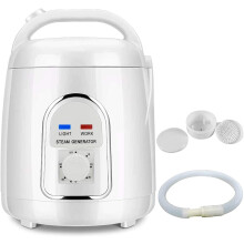Portable Sauna Steamer Pot 1.8L Stainless Steel Home Spa Steam Generator with Remote Timer Control for Body and Facial Relaxation