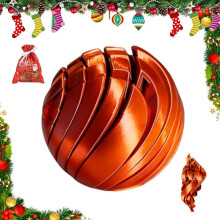 Orange Stress Relief Ball with 3D Printed Twistable Gear Design Fidget Toy Spinner for Adults