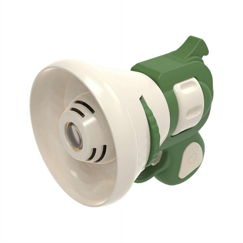 Halloween Voice Changer Speaker with Multiple Sound Effects, OneButton Scream, Bright Green