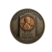 Final Lincoln Penny 19092025 Commemorative Coin Collectible Token B1PCS