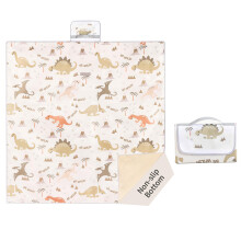 Waterproof Baby Splat Mat for Chair, Non Slip Dinosaur Pattern Feeding Mat for Floor, 51x51 Inch
