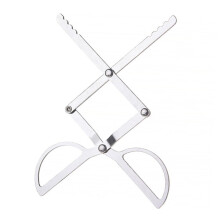 Foldable Stainless Steel BBQ Tongs for Grilling and Camping, Ergonomic Grip Charcoal Clip Tool