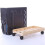 Adjustable Wooden CPU Stand with Wheels, Wall Mount PC Tower Holder, Space Saving and Durable 4