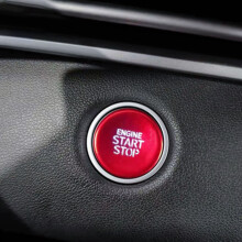 Autocolante Do BotãO Start-Stop Do Motor de AutomóVeis Autocolante com uma Tecla de Acabamento Do BotãO Start para Tucson 2021 2022