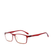 Red Rectangle Blue Light Blocking Reading Glasses +1.50 TR Frame Anti Fatigue Computer Readers for Clear Vision