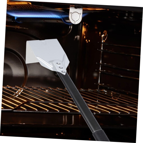 Fireplace Ash Scraper with Long Handle and Ergonomic Grip, HeavyDuty Grill Cleaning Tool for BBQ and Griddle 2