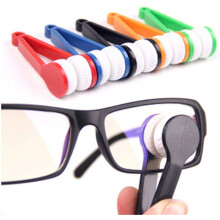 5‑Piece Mini Eyeglass Cleaner Set with Soft Microfiber Pads and Dust Brush, Random Color