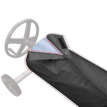 Solar Pool Cover Reel 18 Feet Black Durable Protective Cover for Swimming Pool Blanket