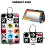 (Black and Red) Foldable Distorting Mirror ToyStimulates Visual Awareness,Vision Training 3