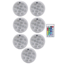 Underwater LED Lights IP68 Waterproof RGB Multi‑Color Pool and Pond Decor Set with 1 Controller 7 Lamps