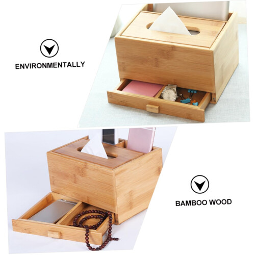 Tissue Box Holder Organizer Multipurpose Storage for Tissues Remotes Keys Home Office Bathroom Decor 1