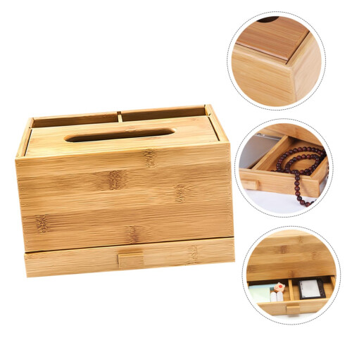 Tissue Box Holder Organizer Multipurpose Storage for Tissues Remotes Keys Home Office Bathroom Decor 2