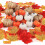 Artificial Pumpkins and Maple Leaves Fall Decor Set 122 pcs 1