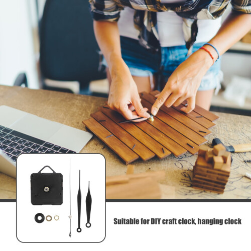 DIY-urverkssats svart plast 2