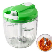 900ml Manual Food Processor for Vegetables Meat and Baby Food, Hand Food Chopper with Easy Clean Structure