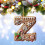 Gingerbread Alphabet Pendant A with Berries 26 pcs 1