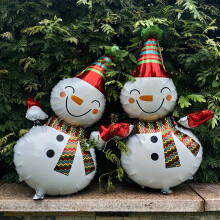 Ballons en aluminium Bonhomme de neige souriant 111,76 cm (2 pièces)