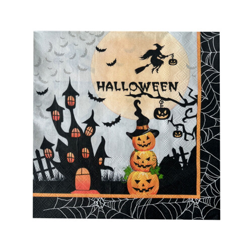 Halloween-servisset av papper – Spök- och pumpaslott