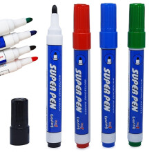 4-pack whiteboardpennor svart blå grön röd