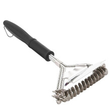 16.5 Inch Stainless Steel BBQ Grill Brush with Long Handle for Fast Grease Removal and Outdoor Cooking