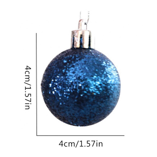 Brudsikre julekugler, 4 cm, 12-pak 2