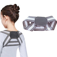 Posture Corrector Back Support Brace Adjustable Spine and Shoulder Alignment Belt for Adults Kids M
