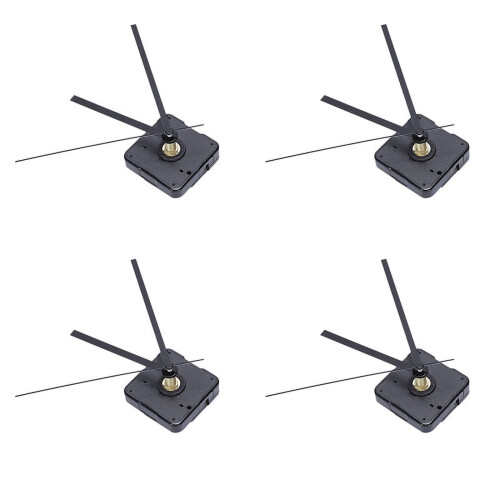 Kit de 4 mécanismes d'horloge à quartz avec aiguilles