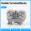 UDK4 DIN Rail Terminal Blocks 50 Pack, Gray Feed Through Screw Type for Secure Wire Connection 4